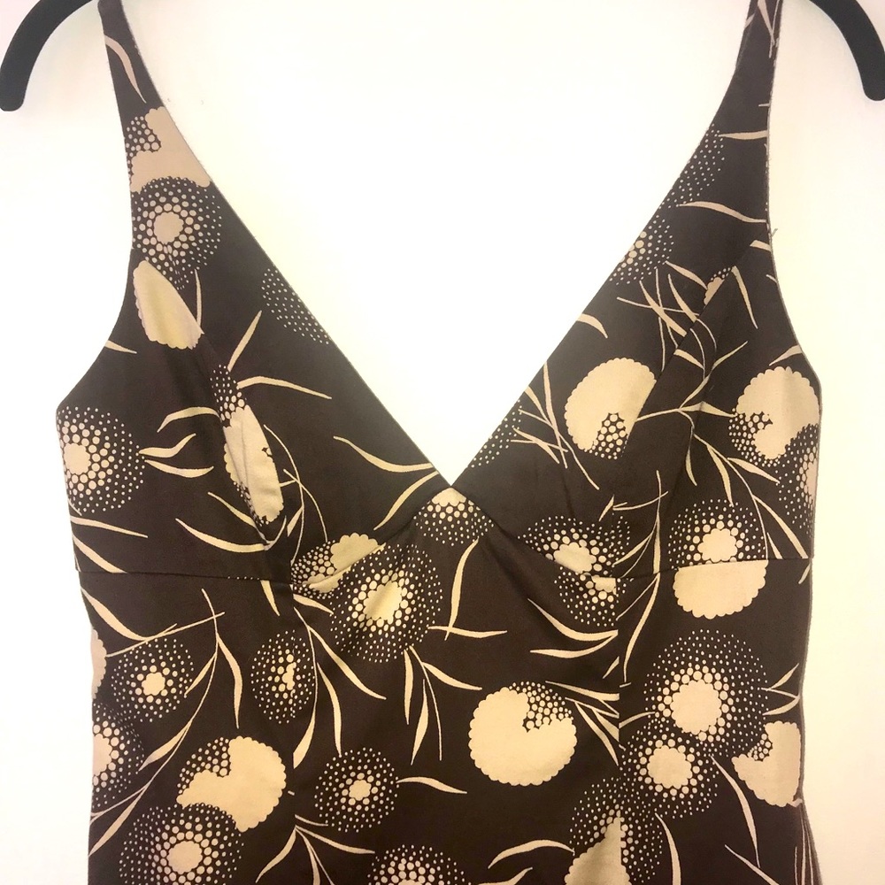 Milly coffee and cream dress size 2